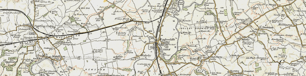 Old map of Allens West Sta in 1903-1904