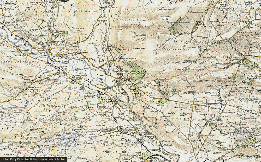 Old Map of Eggleston, 1903-1904 in 1903-1904