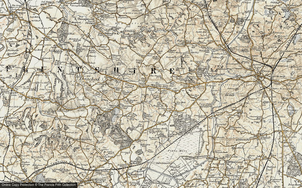 Old Map of Eglwys Cross, 1902 in 1902