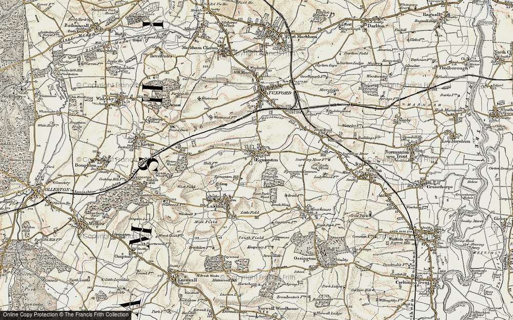 Old Map of Egmanton, 1902-1903 in 1902-1903