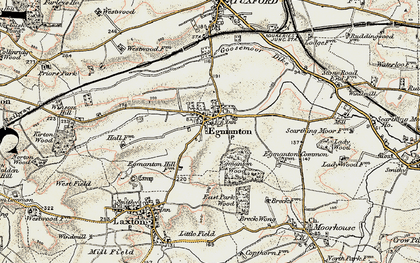 Old map of Egmanton in 1902-1903