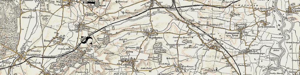Old map of Egmanton in 1902-1903