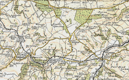 Old map of Egton in 1903-1904