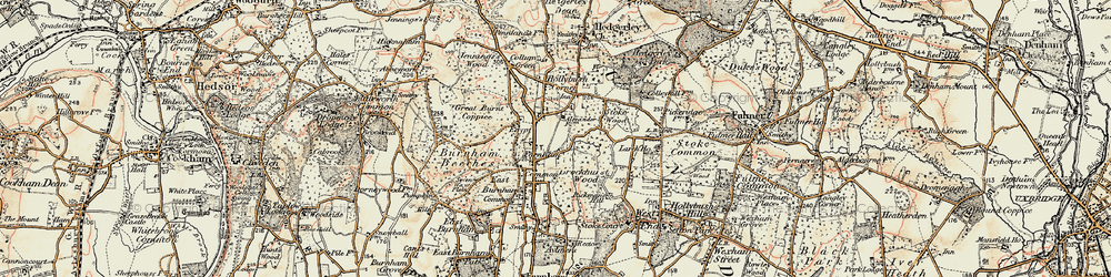 Old map of Egypt in 1897-1909