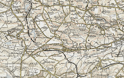 Old map of Bell Dean in 1903