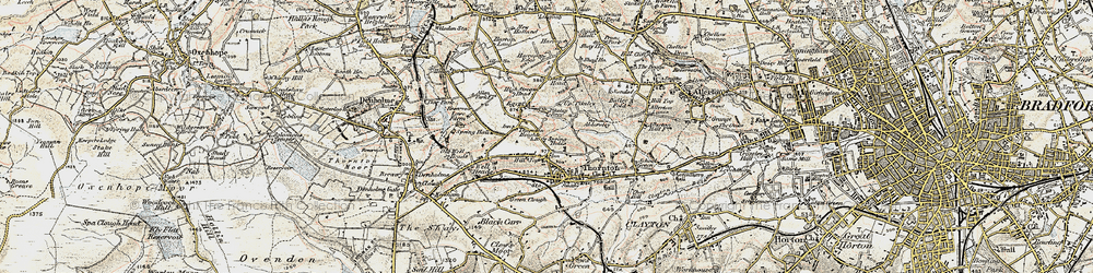 Old map of Bell Dean in 1903