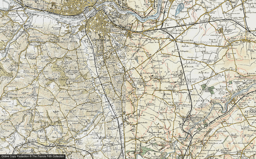Old Map of Eighton Banks, 1901-1904 in 1901-1904