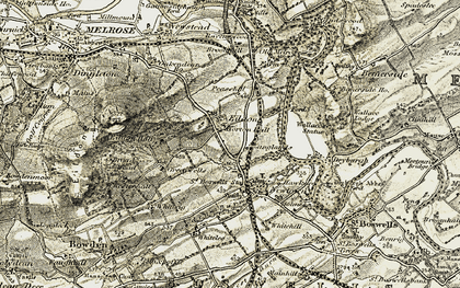 Old map of Bogle Burn in 1901-1904