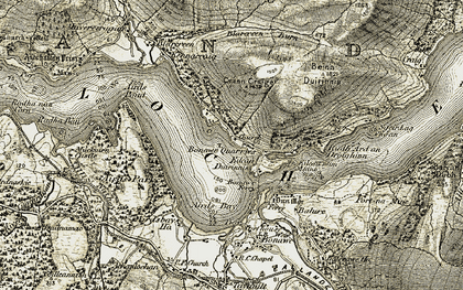 Old map of Eilean Duirinnis in 1906-1907