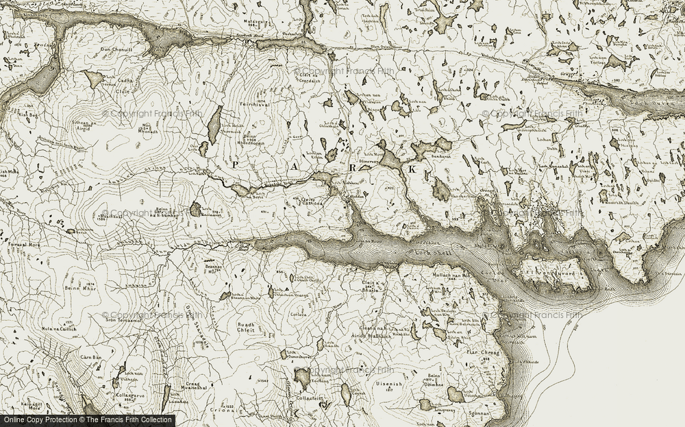 Old Map of Eishken, 1909-1911 in 1909-1911