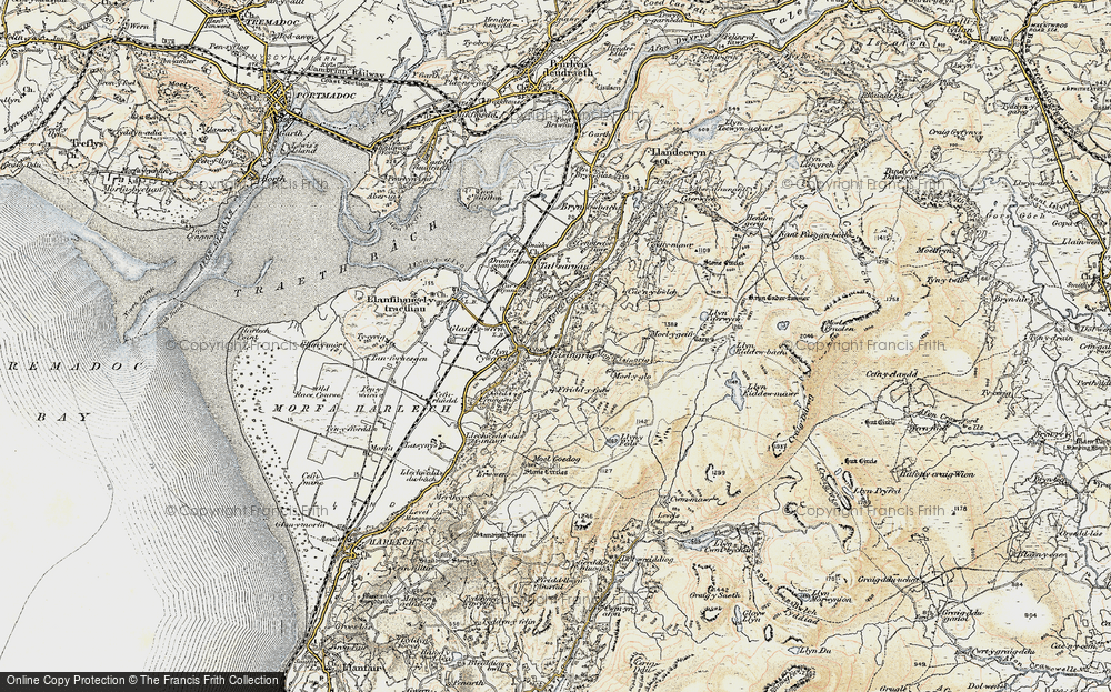 Old Map of Historic Map covering Afon Eisingrug in 1903