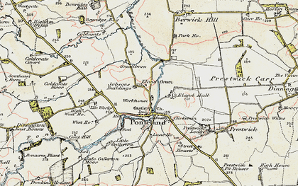 Old map of Eland Green in 1901-1903