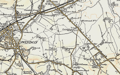 Old map of Eldene in 1897-1899