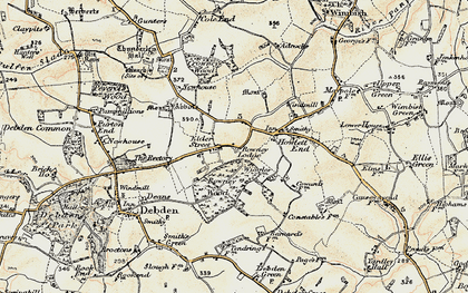 Old map of Elder Street in 1898-1901