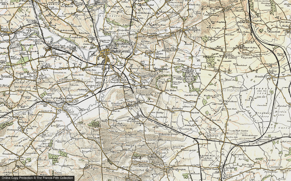 Old Map of Eldon, 1903-1904 in 1903-1904