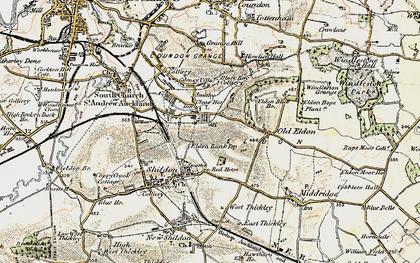 Old map of Eldon in 1903-1904