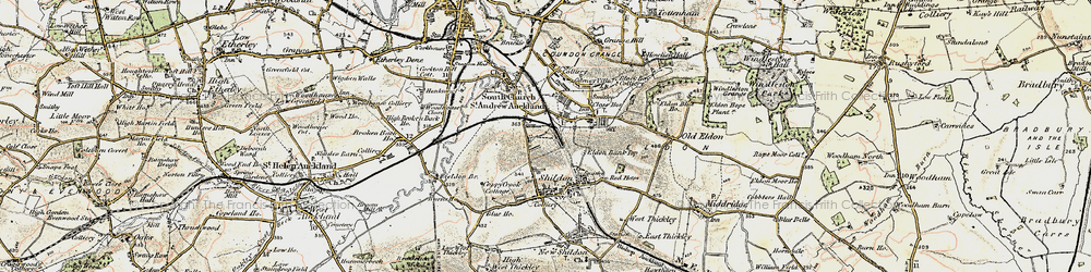 Old map of Eldon Lane in 1903-1904
