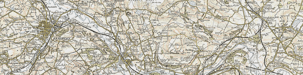 Old map of Eldwick in 1903-1904