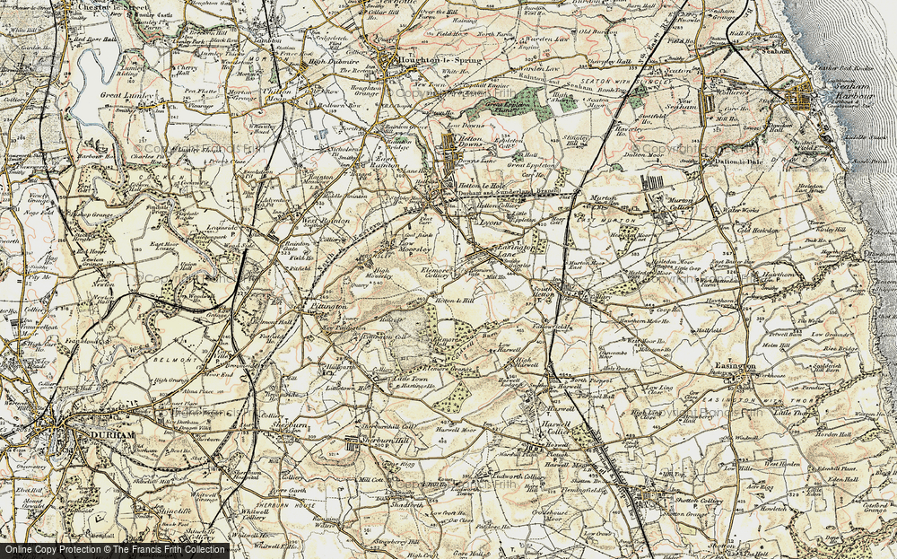 Old Map of Elemore Vale, 1901-1904 in 1901-1904