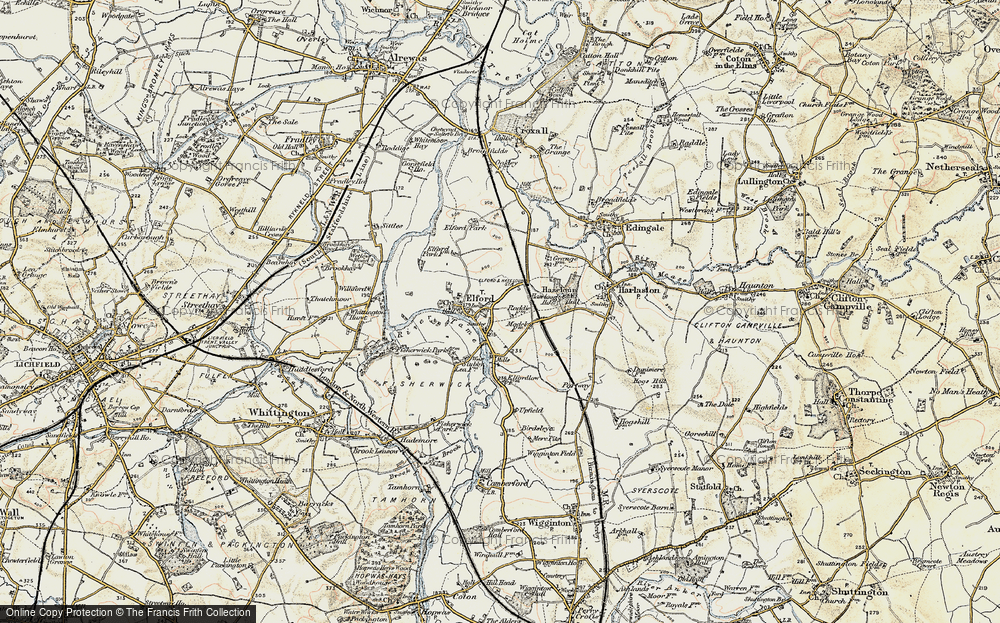 Old Map of Elford, 1902 in 1902
