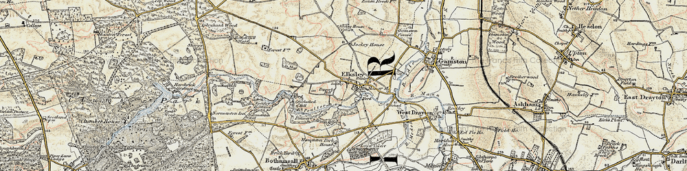 Old map of Upper Morton in 1902-1903