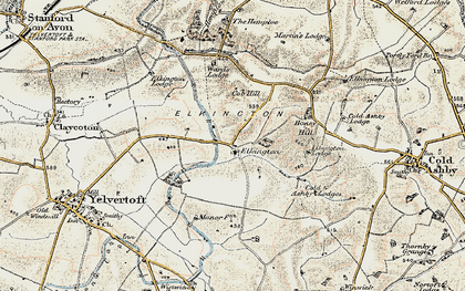 Old map of Elkington in 1901-1902