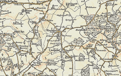 Old map of Elkins Green in 1898