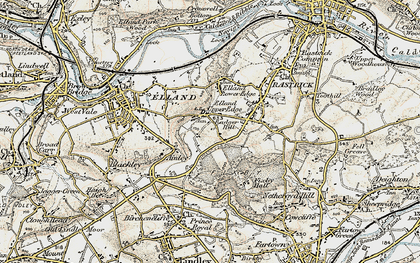 Old map of Elland Upper Edge in 1903