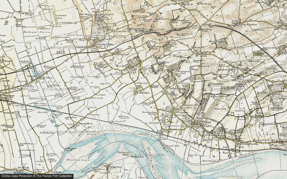 Old Map of Ellerker, 1903-1908 in 1903-1908