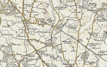 Old map of Ellerton in 1902