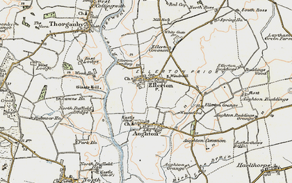 Old map of Ellerton in 1903