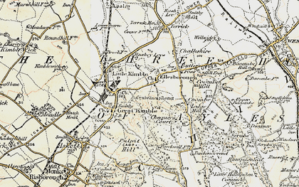Old map of Ellesborough in 1898