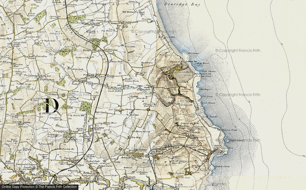 Old Map of Ellington, 1901-1903 in 1901-1903