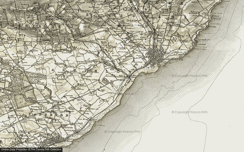 Old Map of Elliot, 1907-1908 in 1907-1908