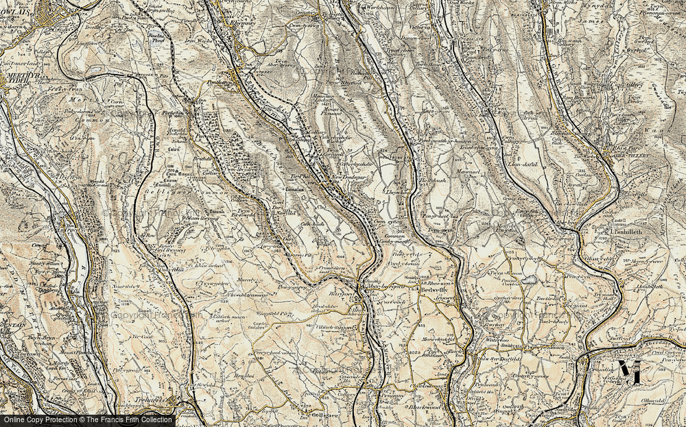 Old Map of Elliot's Town, 1899-1900 in 1899-1900