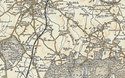 Old map of Elliots Green in 1897-1899