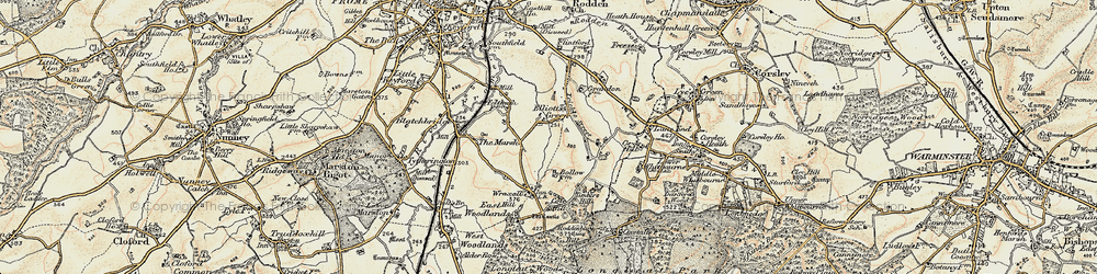 Old map of Elliots Green in 1897-1899