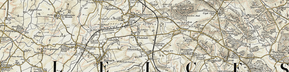 Old map of Ellistown in 1902-1903