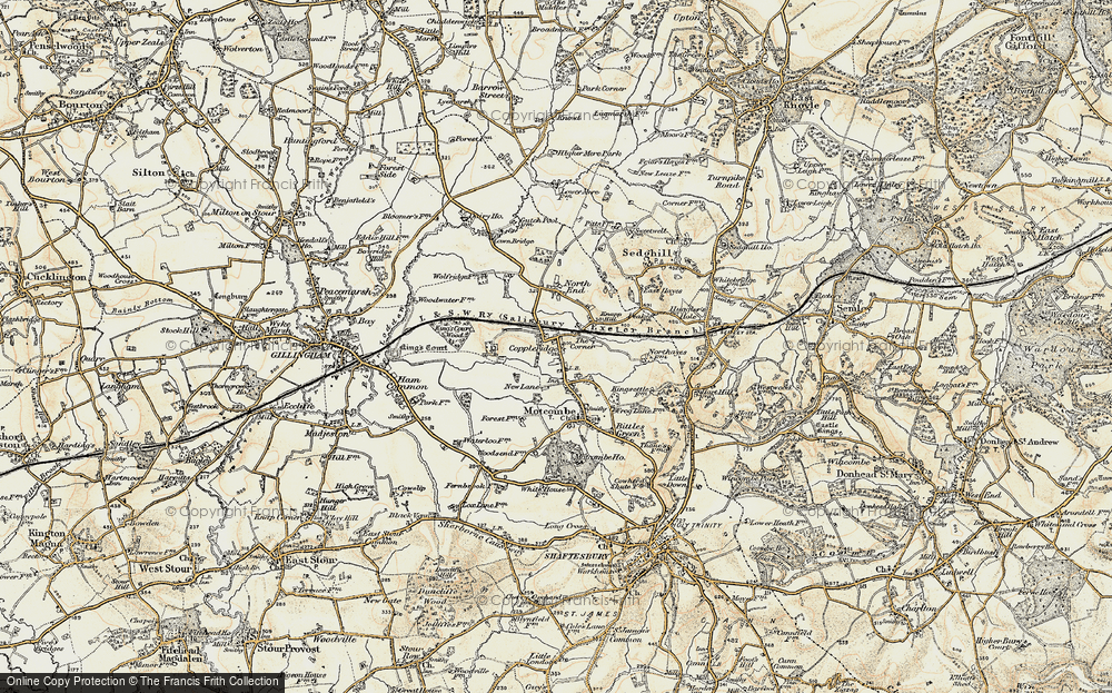 Old Map of Elm Hill, 1897-1899 in 1897-1899