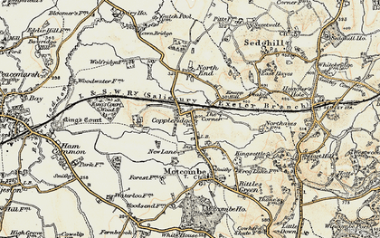 Old map of Elm Hill in 1897-1899