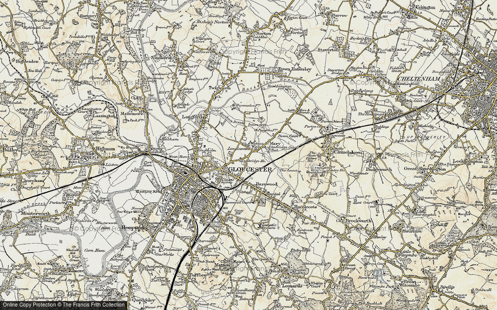 Old Map of Elmbridge, 1898-1900 in 1898-1900