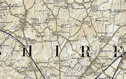 Old map of Elmbridge in 1901-1902