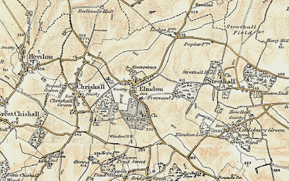 Old map of Elmdon in 1898-1901