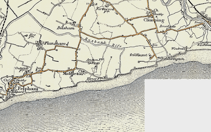 Old map of Elmer in 1897-1899