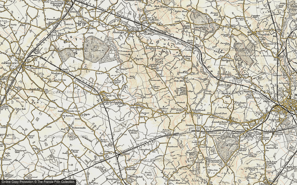 Old Map of Elmers Green, 1903 in 1903