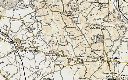 Old map of Elmers Green in 1903