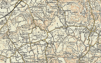 Old map of Elmers Marsh in 1897-1900