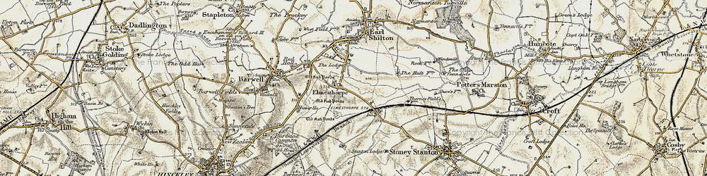 Old map of Elmesthorpe in 1901-1903