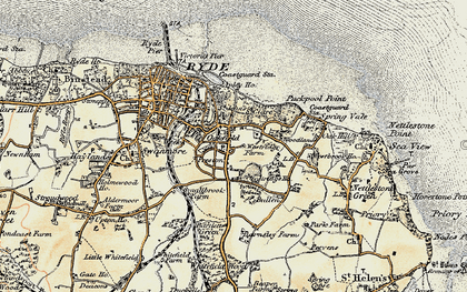 Old map of Elmfield in 1899