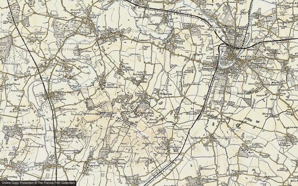 Old Map of Elmley Castle, 1899-1901 in 1899-1901